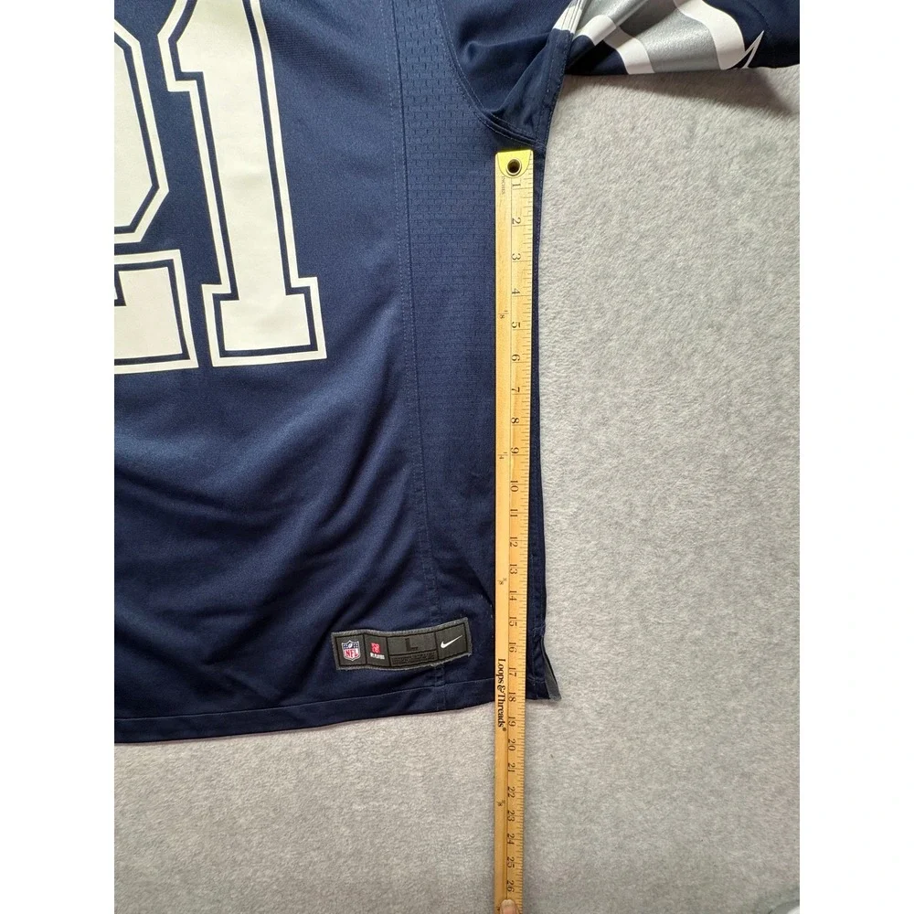 Nike NFL Dallas Cowboys Ezekiel Elliott 21 Jersey Navy Blue Mens Large 67NM-DCGH